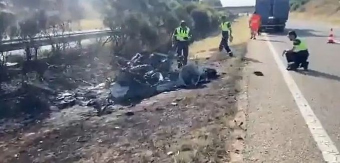 Diogo Jota car accident photo
