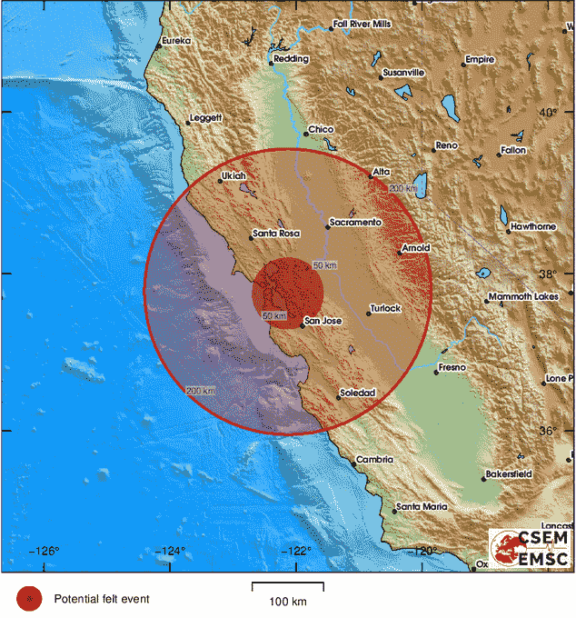 Earthquake in California