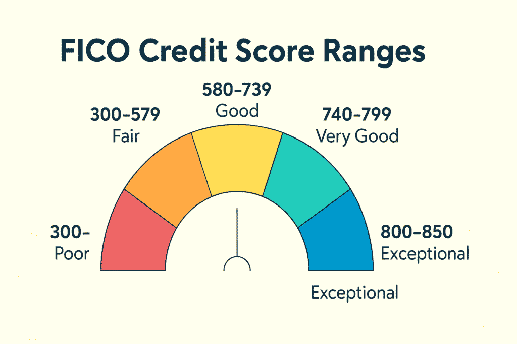 FICO Credit Score range